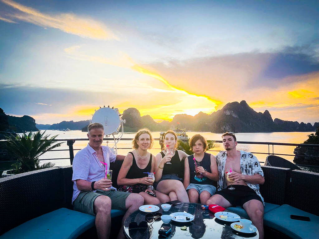 Savor fusion cuisine with panoramic views